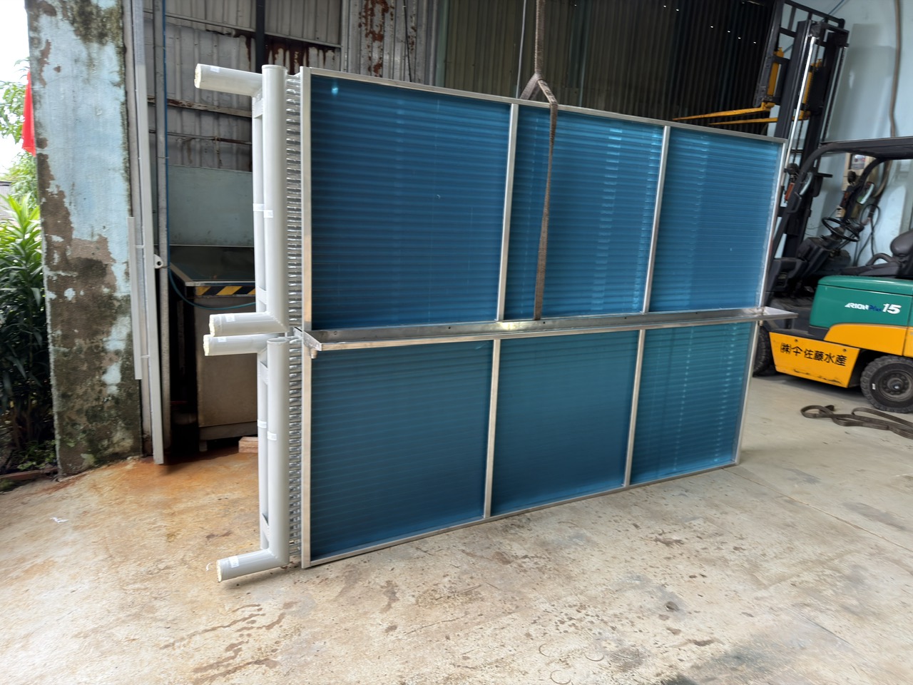 Dàn coil AHU 2 tầng,  lưu lương gió 50,000m3/h