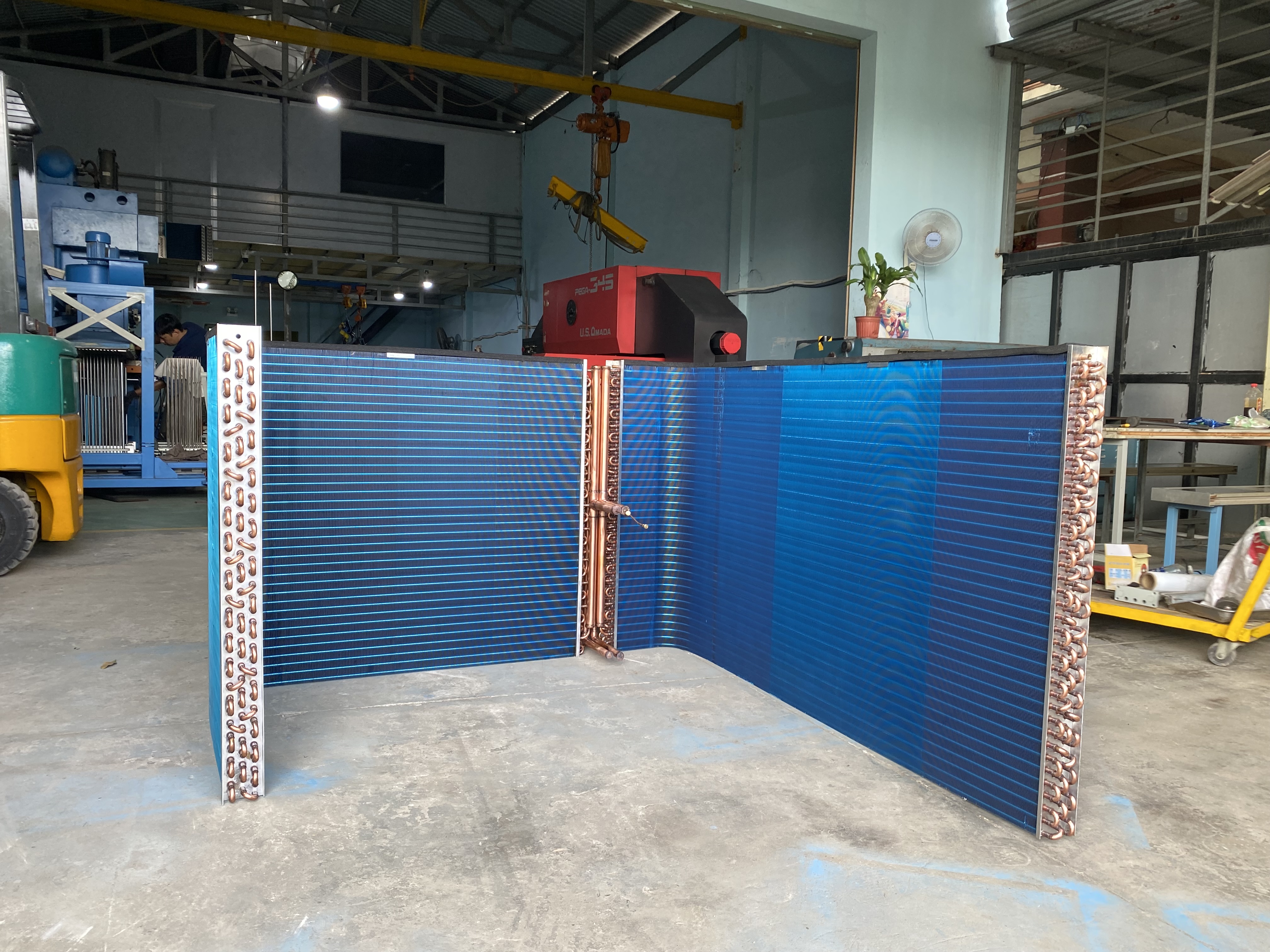 Dàn Coil chiller chử L - 30HP