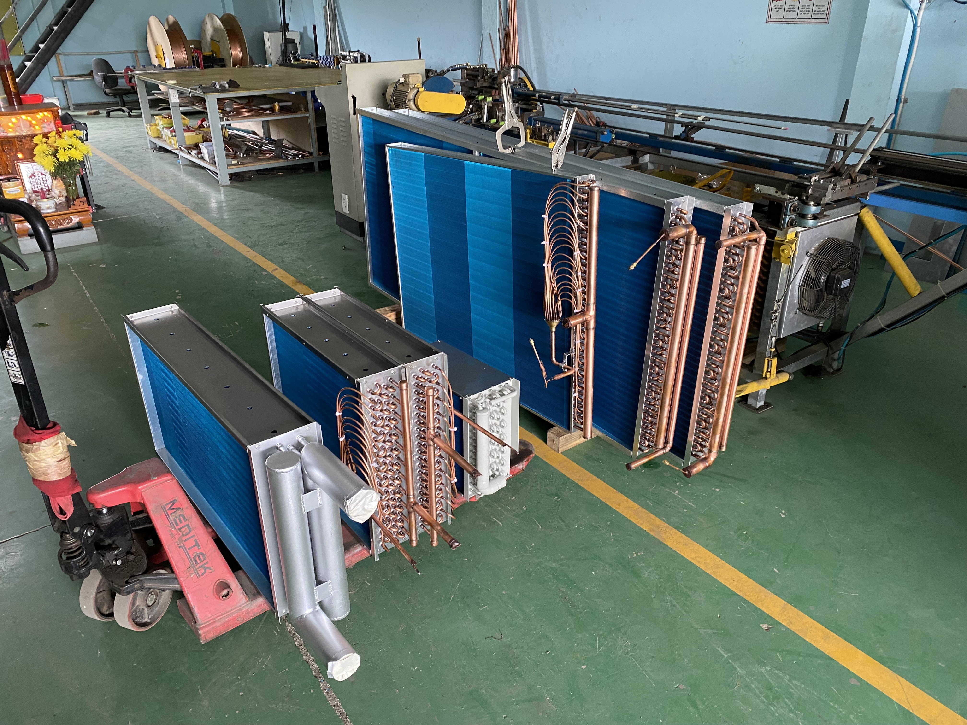 Coil gas-coil nước